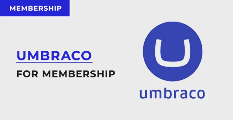 What functionality admin users should expect when editing a membership website with Umbraco?